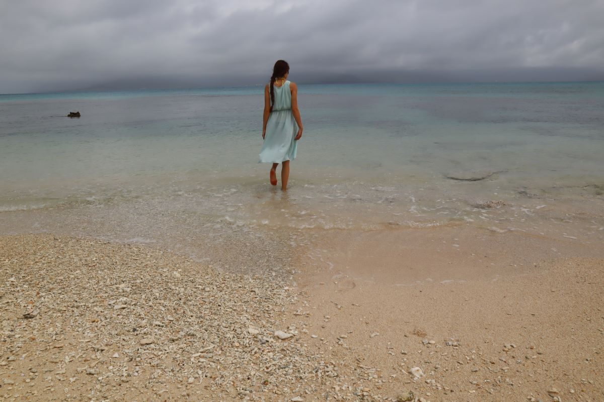 Beach At Panari Island Okinawa