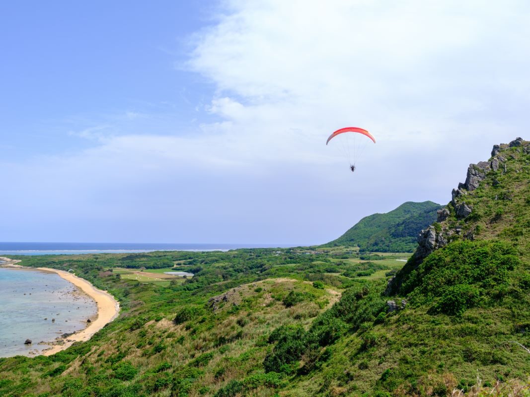 Hirakubozaki paraglider