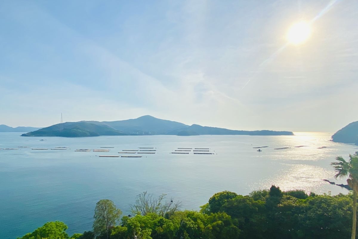 Sunrise over Toba Bay